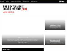 Tablet Screenshot of gentlemensluncheonclub.com